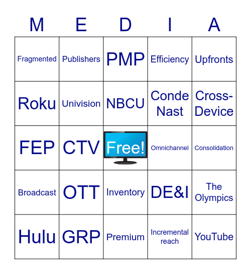 Lunch 'N Learn: Upfronts and Newfronts 2021 Bingo Card
