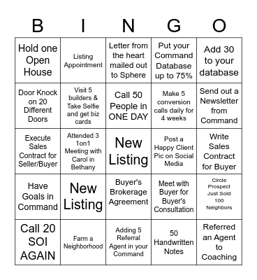 Coaching Program DE & MD Bingo Card