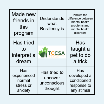 Explain the Brain: Psych 101 BINGO Card