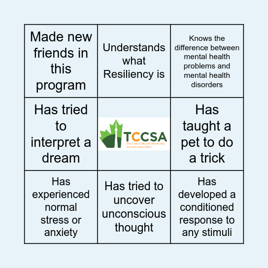 Explain the Brain: Psych 101 BINGO Card