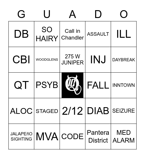 GUADO Bingo Card