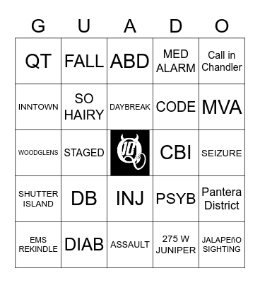 GUADO Bingo Card
