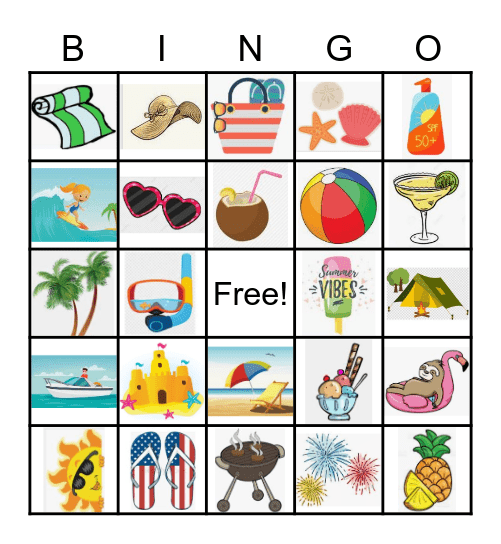 Summer Bingo Card