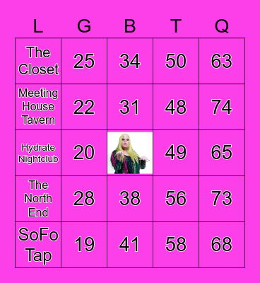 INI CHI PRIDE BINGO Card