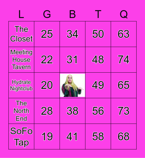 INI CHI PRIDE BINGO Card