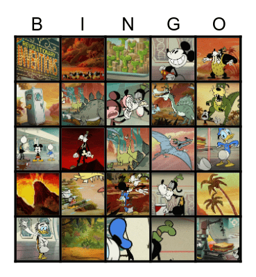 Outta Time Goofy Bingo Card