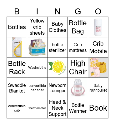 LORI-ANN'S BABY SHOWER BINGO Card