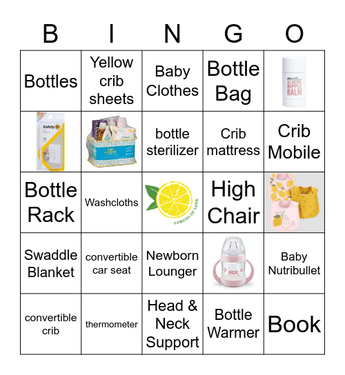 LORI-ANN'S BABY SHOWER BINGO Card