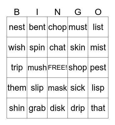 Bingo Card