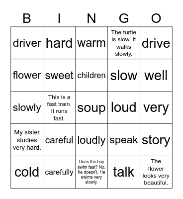 VanThink Summer Course 2 (Unit 1) Bingo Card