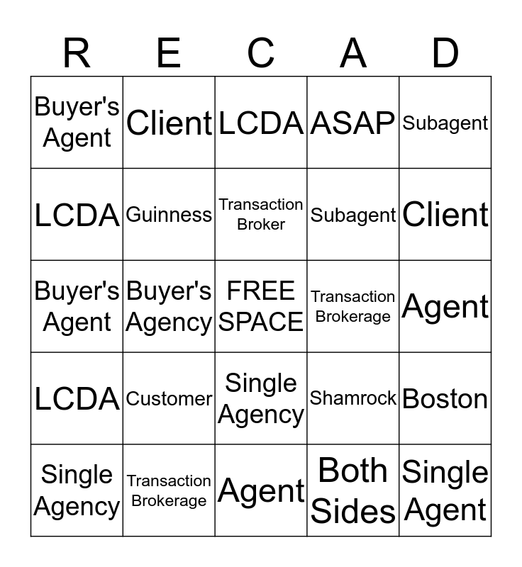 St. Patty's Office Meeting Bingo Card