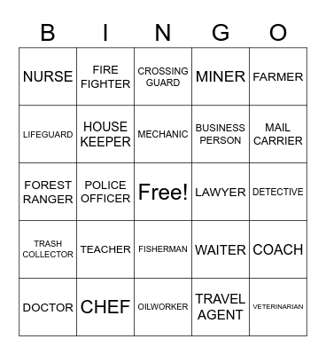 CAREER BINGO Card
