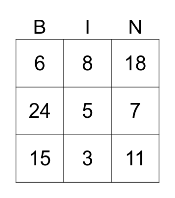 Maurice & Orla's Wedding Bingo Card