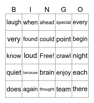 Reading group bingo Card