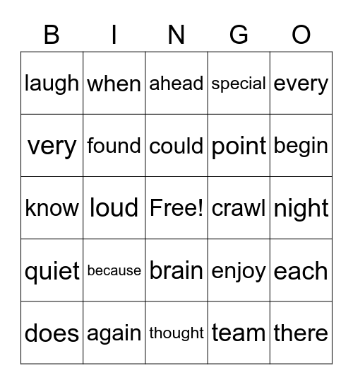 Reading group bingo Card