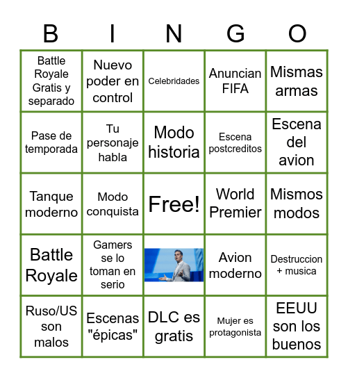 BF 6 Bingo Card