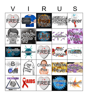 Virus Bingo Card