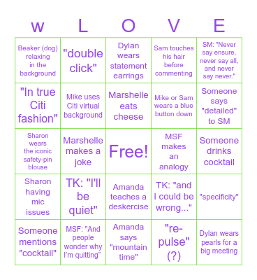 MSF Celebration Party!!! Bingo Card