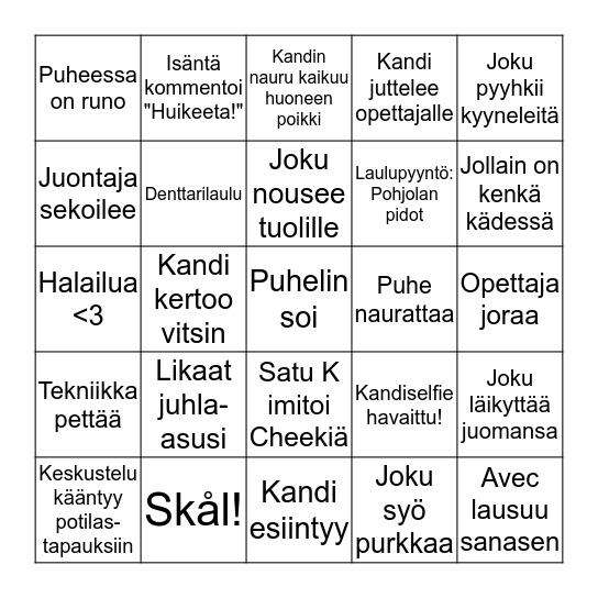 Kandibingo Card