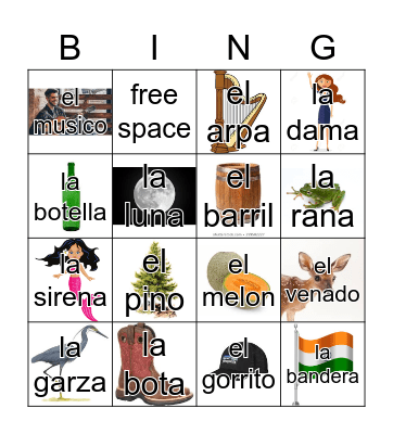 Loteria Mi Pueblito Bingo Card
