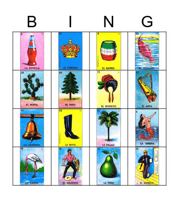Loteria Bingo Card