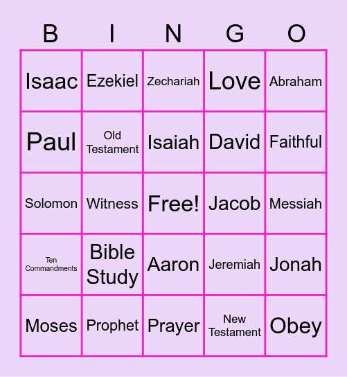 Remember Who You Are Bingo Card