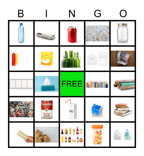 Recycle Bingo! Bingo Card