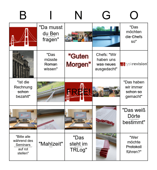 tyskrevision Bingo Card