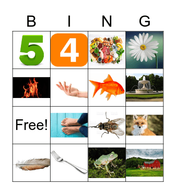 f sound practice Bingo Card