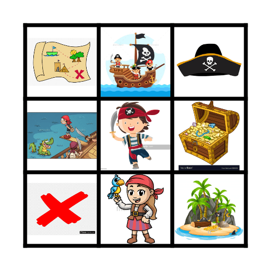 Pirate Bingo Card