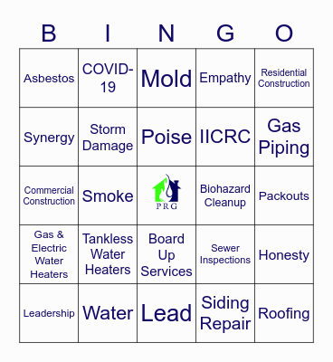 Providence Restoration Group Bingo Card