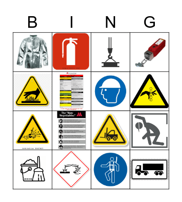SAFETY BINGO! Bingo Card