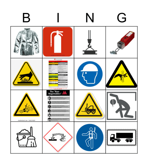 SAFETY BINGO! Bingo Card