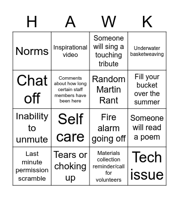 EOY Celebration Bingo Card