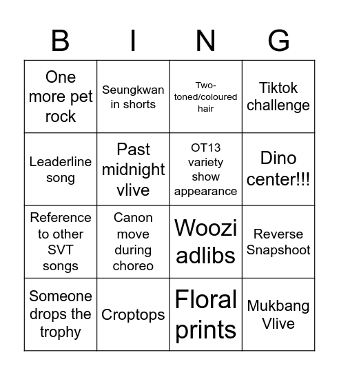 Ready To Love? Bingo Card