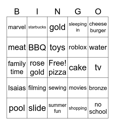 jjjfffggg Bingo Card