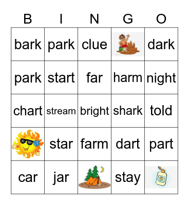 SP 16 Grade 2 Bingo Card