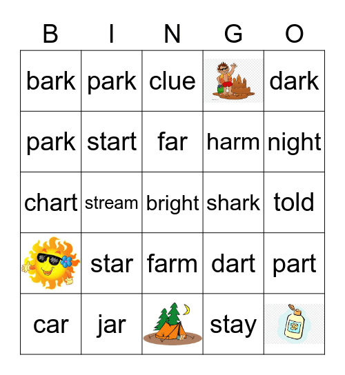 SP 16 Grade 2 Bingo Card