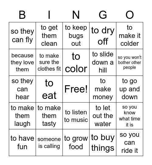 why Bingo Card