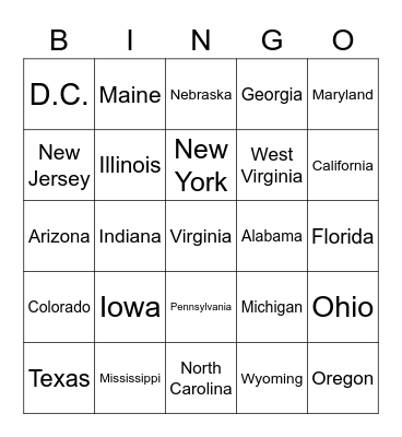 Beach Bingo Card