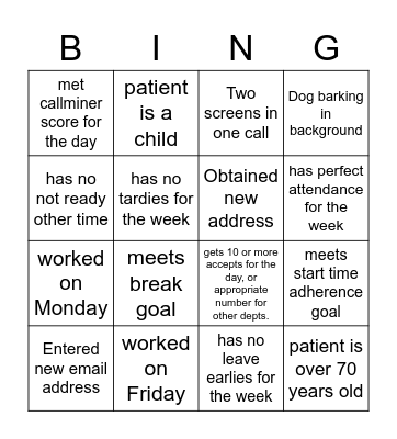 June Bingo Card