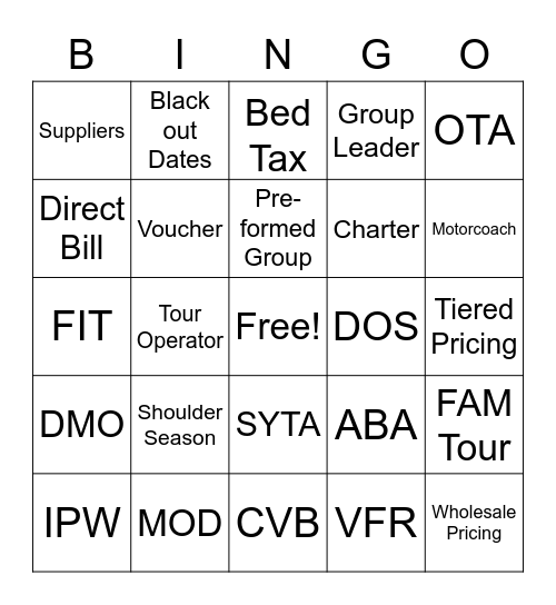 LINGO BINGO Card