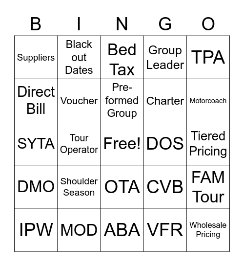 LINGO BINGO Card