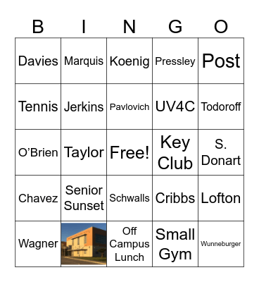 Bobcat Bingo! Bingo Card