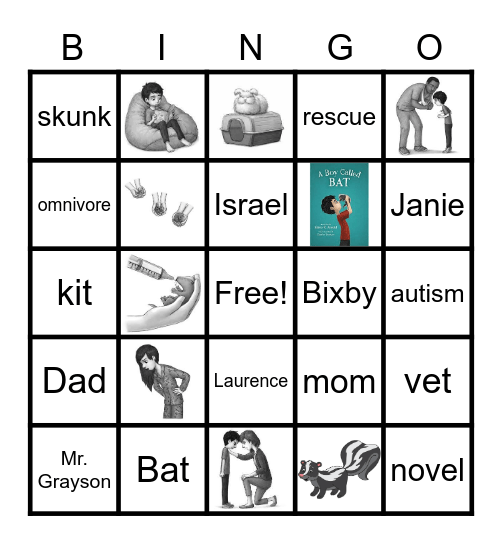 A Boy Called Bat Bingo Card