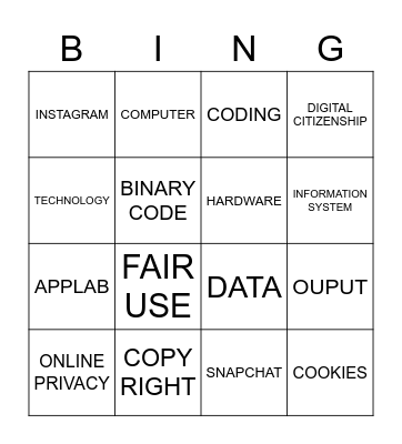APPLAB BINGO Card