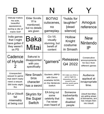 Probly gon happen Bingo Card