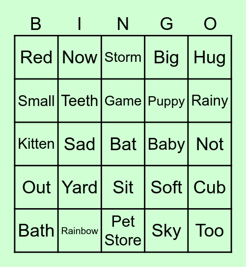 WONDERS BINGO Card