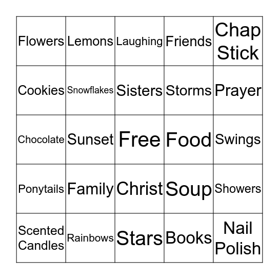 Bingo Card