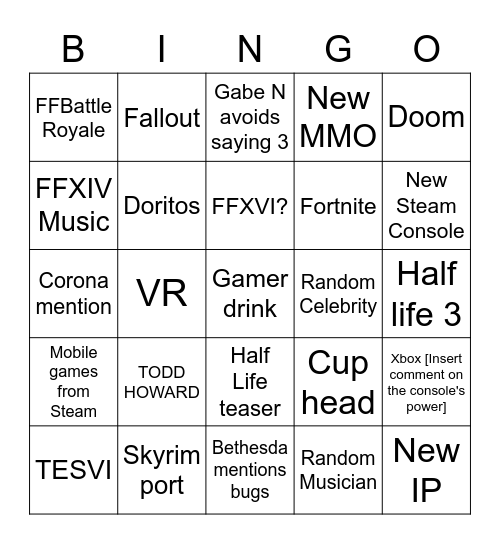 Bingo Card